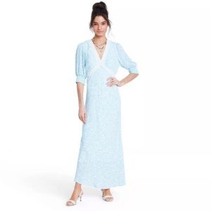 RIXO x Target Floral Puff Sleeve Lace Swing Dress